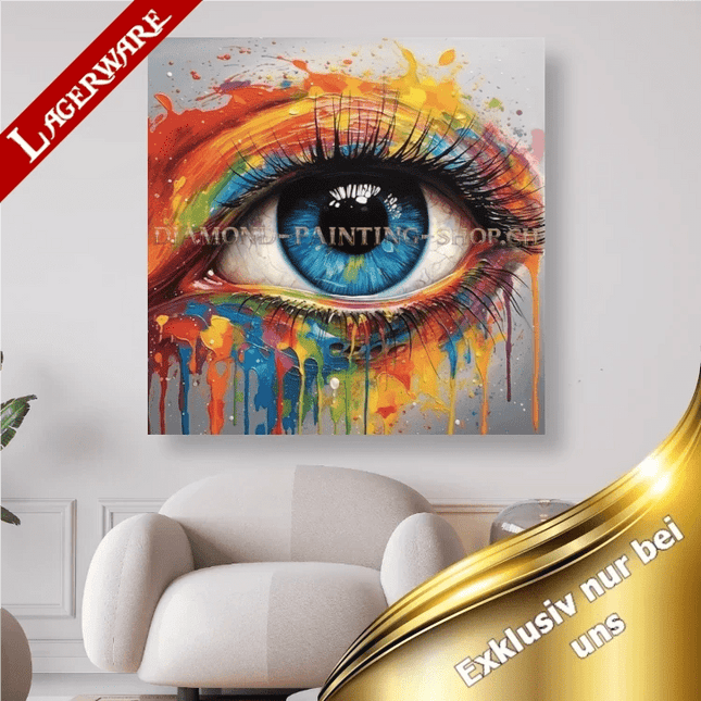 Das Regenbogenauge LA - 5D DIY Diamond Painting - Kreativsein.shop
