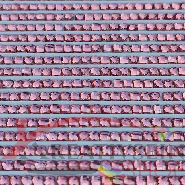 DMC 3328 Salmon DK - eckige Steine - Strass - Diamond Painting - Kreativsein.shop