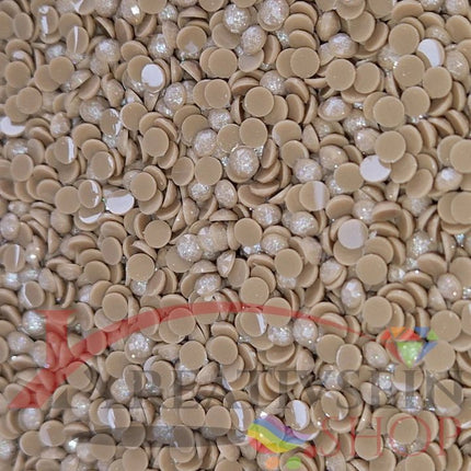 DMC 3863 Mocha Beige MED - runde Steine - Fairy Dust - Diamond Painting - Kreativsein.shop