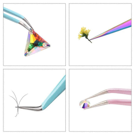 Pinzette Metall gerade oder gebogen - Diamond Painting - Kreativsein.shop