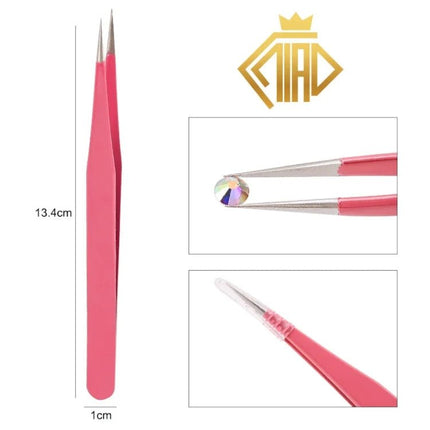 Pinzette Metall gerade oder gebogen - Diamond Painting - Kreativsein.shop