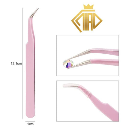 Pinzette Metall gerade oder gebogen - Diamond Painting - Kreativsein.shop