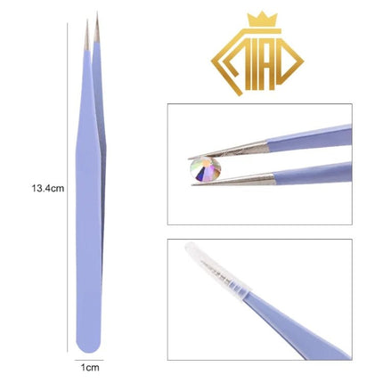 Pinzette Metall gerade oder gebogen - Diamond Painting - Kreativsein.shop