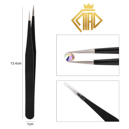 Pinzette Metall gerade oder gebogen - Diamond Painting - Kreativsein.shop