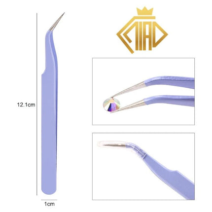 Pinzette Metall gerade oder gebogen - Diamond Painting - Kreativsein.shop