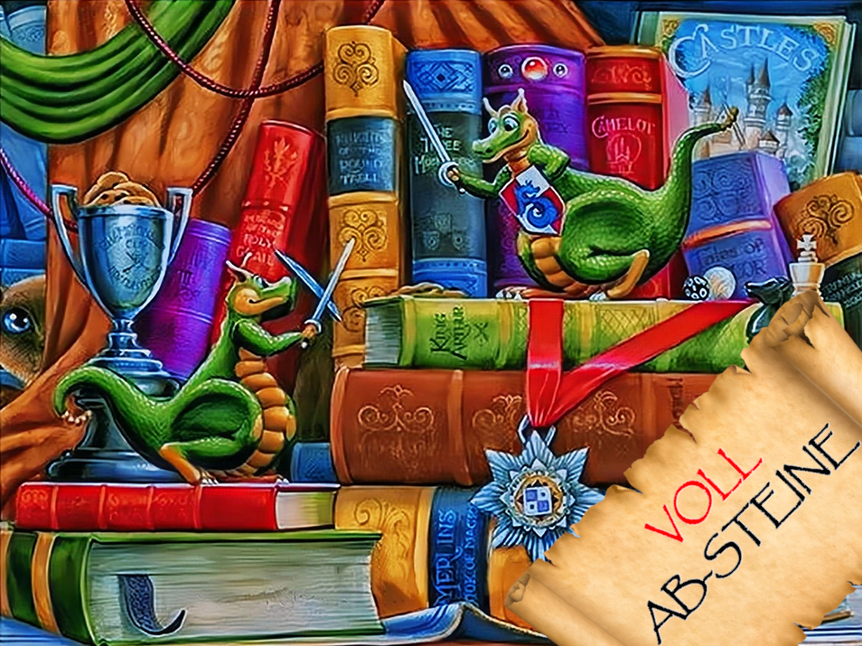 Ritter Drachen - Voll AB 5D DIY Diamond Painting - Diamond Painting Shop - Schweiz
