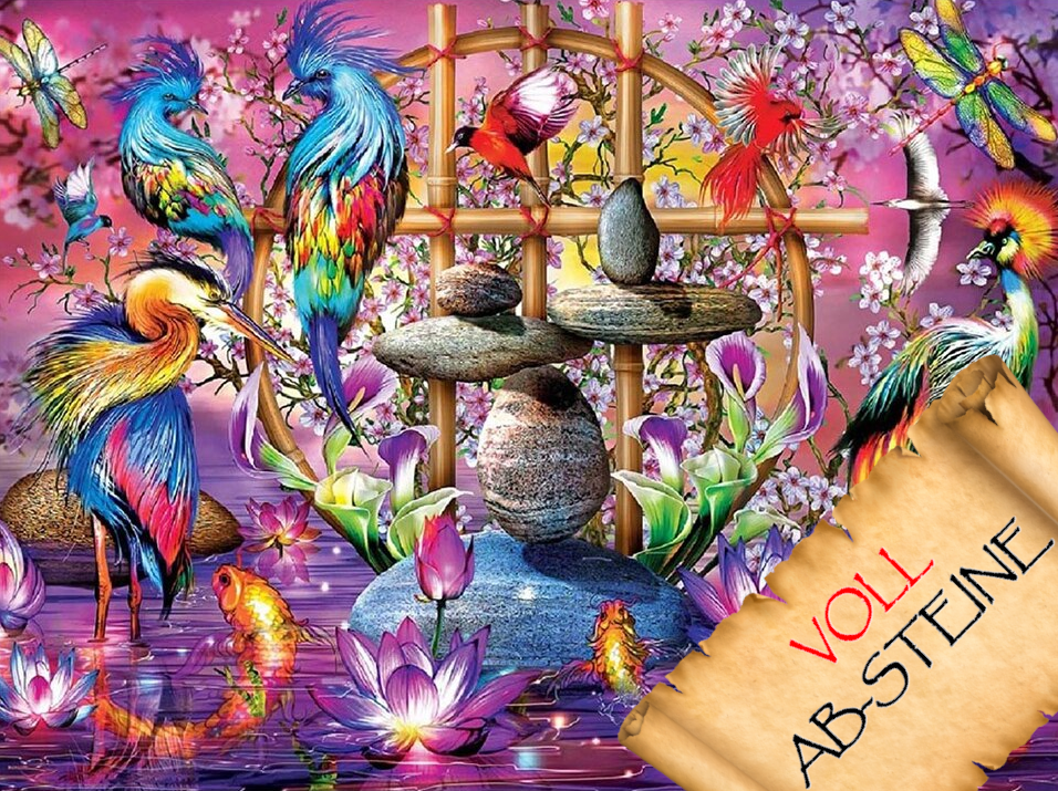 Vögel - Voll AB 5D DIY Diamond Painting - Diamond Painting Shop - Schweiz