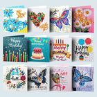 12 x Geburtstags- und Grusskarten - Diamond Painting - Kreativsein.shop