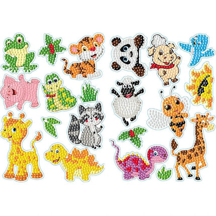 15 x Sticker lustige Tiere - Diamond Painting - Kreativsein.shop