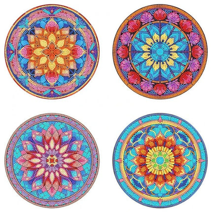 4 x Tischset gross Mandala - Diamond Painting - Kreativsein.shop