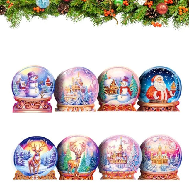 8 x Weihnachtskarten Merry Christmas - Diamond Painting - Kreativsein.shop