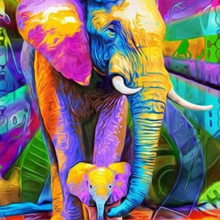 Abstrakter Elefant - Voll AB 5D DIY Diamond Painting - Kreativsein.shop