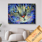 Abstraktes Katzengesicht - Voll AB 5D DIY Diamond Painting - Kreativsein.shop