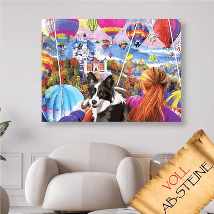 Ausflug mit dem Ballon - Voll AB 5D DIY Diamond Painting - Kreativsein.shop