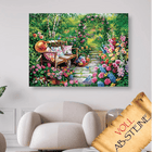 Bank im Blumengarten - Voll AB 5D DIY Diamond Painting - Kreativsein.shop