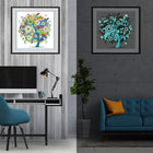 Baum mit Blüten - Glow in the Dark Diamond Painting - Kreativsein.shop