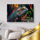 Blau Roter Leguan - 5D DIY Diamond Painting - Kreativsein.shop