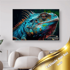 Blauer Leguan - 5D DIY Diamond Painting - Kreativsein.shop