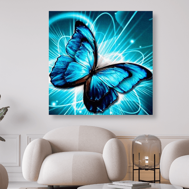Blauer Schmetterling - 5D DIY Diamond Painting - Kreativsein.shop