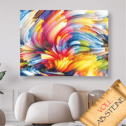 Bunte abstrakte Malerei - Voll AB 5D DIY Diamond Painting - Kreativsein.shop