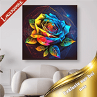 Bunte Rosenblüte LA - 5D DIY Diamond Painting - Kreativsein.shop