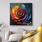 Bunte Rosenblüte mit Tropfen - 5D DIY Diamond Painting - Kreativsein.shop