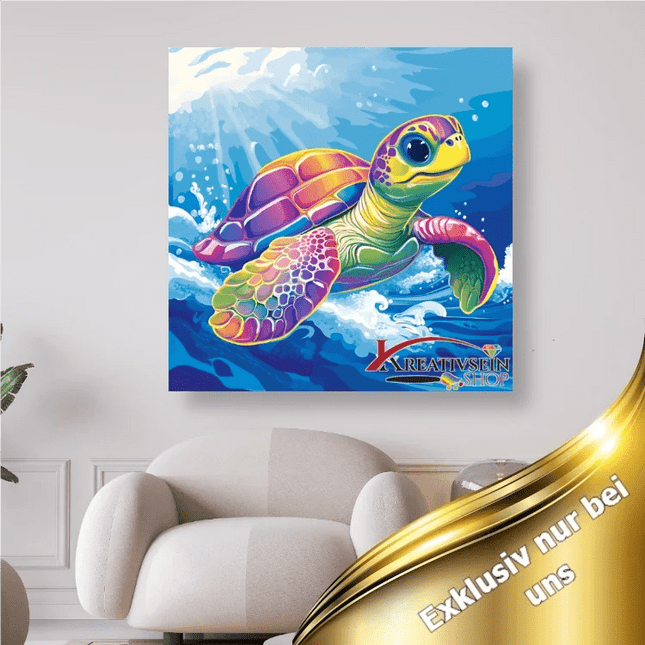 Bunte Schildkröte 1 - 5D DIY Diamond Painting - Kreativsein.shop