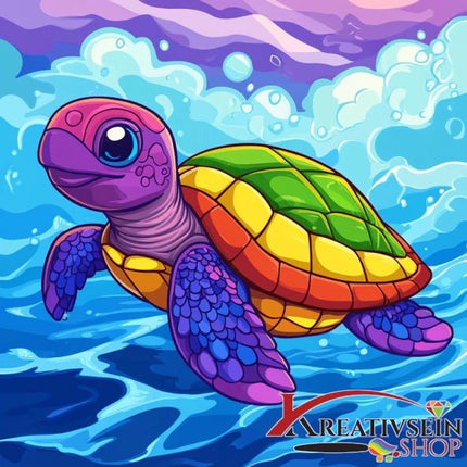 Bunte Schildkröte 2 - 5D DIY Diamond Painting - Kreativsein.shop