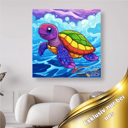 Bunte Schildkröte 2 - 5D DIY Diamond Painting - Kreativsein.shop