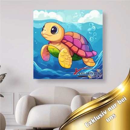 Bunte Schildkröte 3 - 5D DIY Diamond Painting - Kreativsein.shop