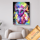 Bunter Drache - Voll AB 5D DIY Diamond Painting - Kreativsein.shop