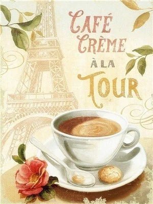 Café Creme a la Tour - 5D DIY Diamond Painting - Kreativsein.shop