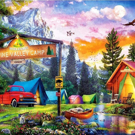 Camping mitten in der Natur - Voll AB 5D DIY Diamond Painting - Kreativsein.shop