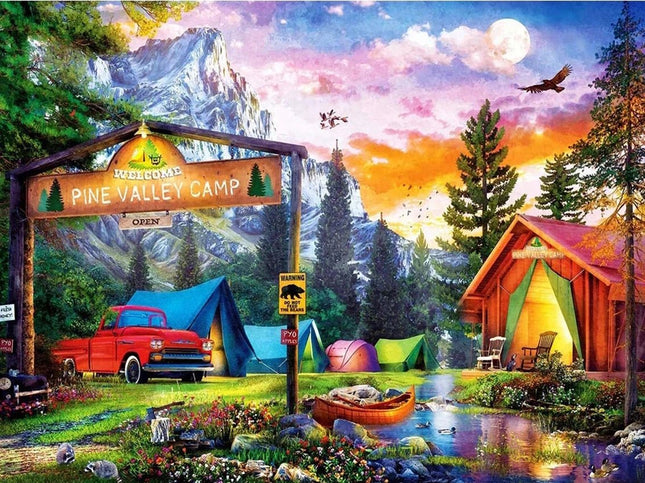 Camping mitten in der Natur - Voll AB 5D DIY Diamond Painting - Kreativsein.shop