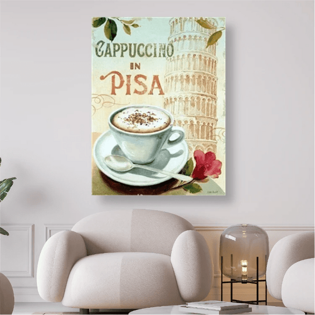 Cappuccino in Pisa - 5D DIY Diamond Painting - Kreativsein.shop