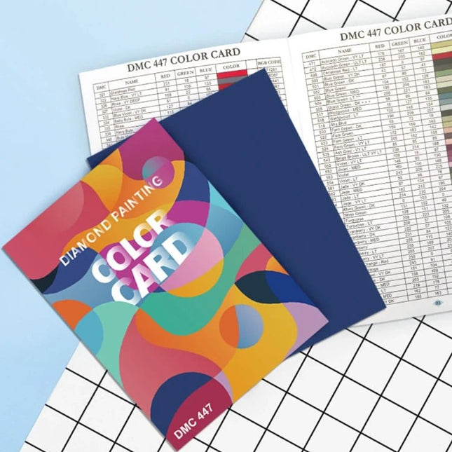 Color Heft mit allen 447 DMC Farben - Diamond Painting - Kreativsein.shop