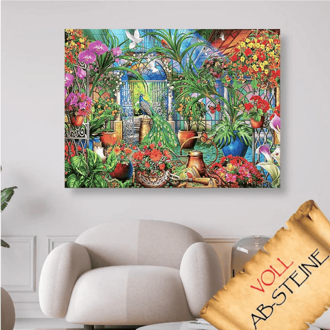 Das Blumenparadies - Voll AB 5D DIY Diamond Painting - Kreativsein.shop