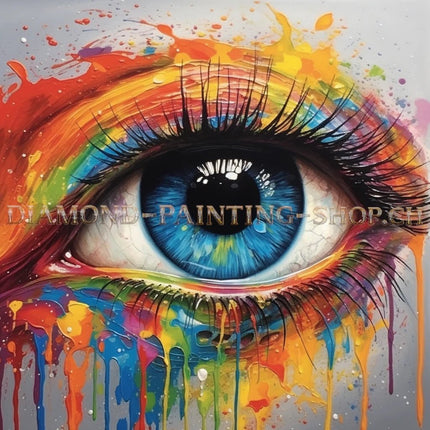 Das Regenbogenauge - 5D DIY Diamond Painting - Kreativsein.shop