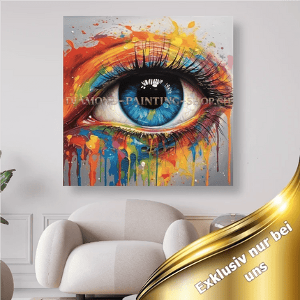 Das Regenbogenauge - 5D DIY Diamond Painting - Kreativsein.shop