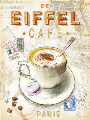 De Eiffel Cafe - 5D DIY Diamond Painting - Kreativsein.shop