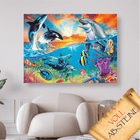 Delfine im Meer - Voll AB 5D DIY Diamond Painting - Kreativsein.shop