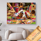 Der Maler Hund - Voll AB 5D DIY Diamond Painting - Kreativsein.shop