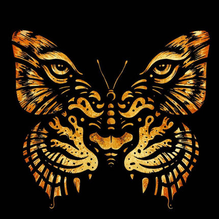 Der Tiger im Schmetterling - 5D DIY Diamond Painting - Kreativsein.shop