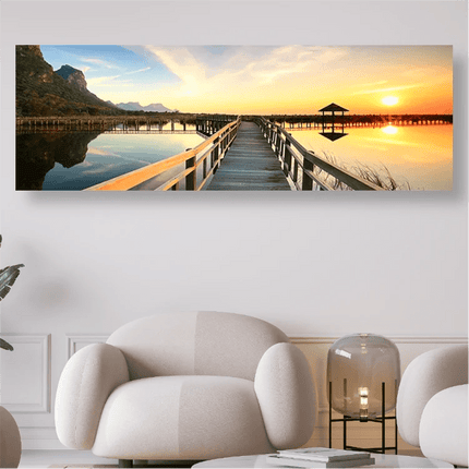 Die Brücke zum Meer - 5D DIY Diamond Painting - Kreativsein.shop