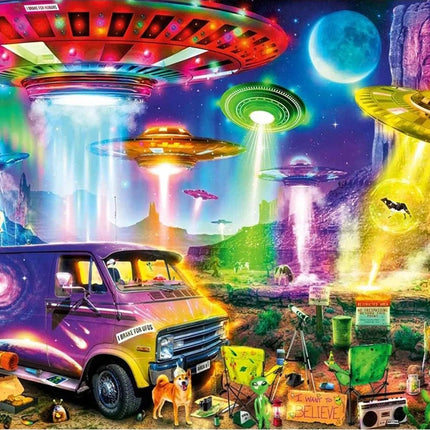 Die Ufo´s kommen - Voll AB 5D DIY Diamond Painting - Kreativsein.shop