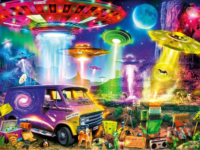 Die Ufo´s kommen - Voll AB 5D DIY Diamond Painting - Kreativsein.shop