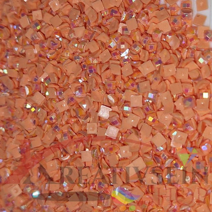 DMC 3341 Apricot - eckige Steine - Aurora Borealis (AB) - Diamond Painting - Kreativsein.shop