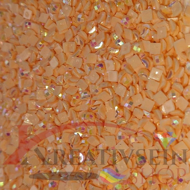 DMC 353 Peach Flesh - eckige Steine - Aurora Borealis (AB) - Diamond Painting - Kreativsein.shop