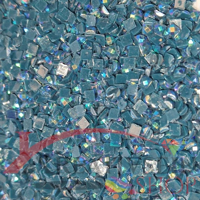 DMC 3808 Turquoise ULT VY DK - eckige Steine - Aurora Borealis (AB) - Diamond Painting - Kreativsein.shop