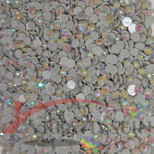 DMC 415 Pearl Grey - runde Steine - Aurora Borealis (AB) - Diamond Painting - Kreativsein.shop